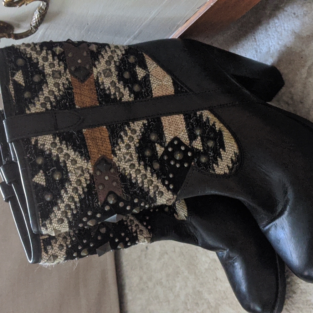 Frye Heeled Navajo Boots